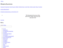 Tablet Screenshot of homesbyoksana.ca
